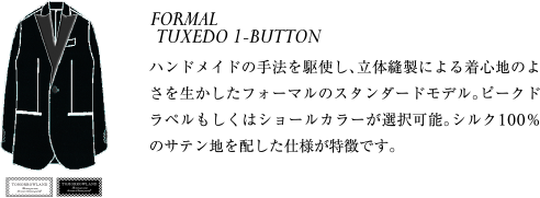 FORMAL TUXEDO 1-BUTTON